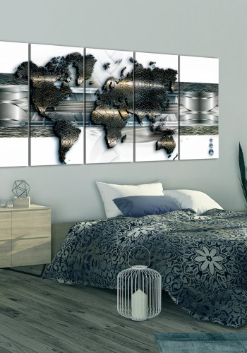 ARTGEIST verdenskort - Three-dimensional Map - Flere st�rrelser