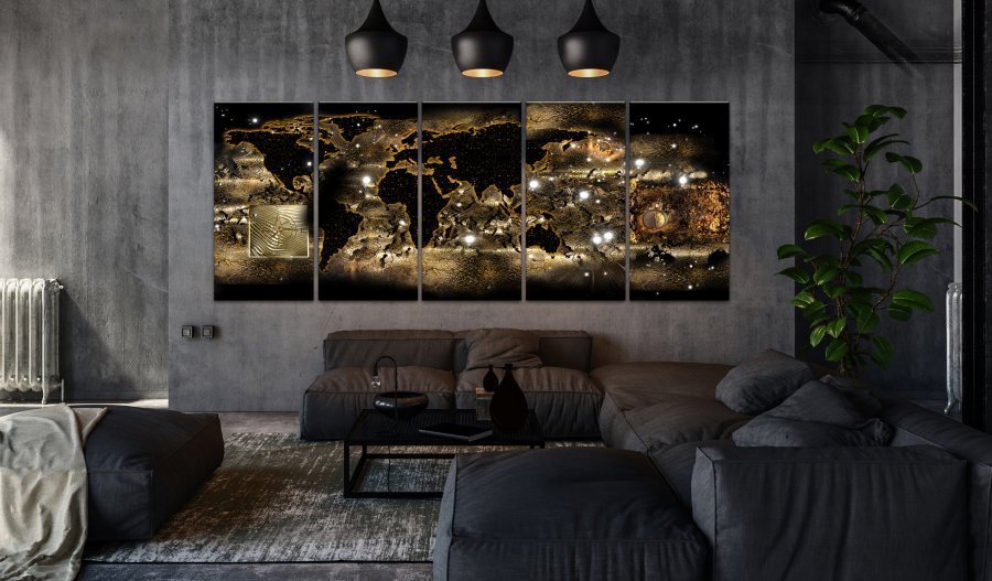 ARTGEIST verdenskort - World at Night - Flere st�rrelser