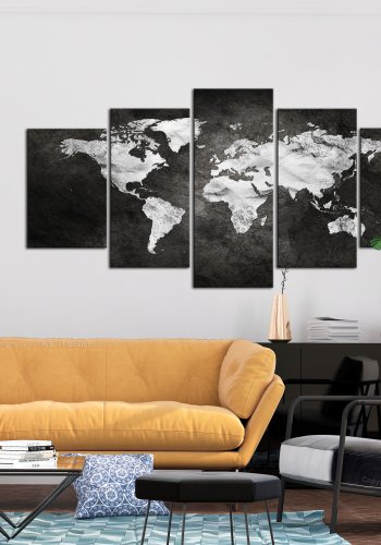 ARTGEIST verdenskort - Dark World Wide - Flere st�rrelser