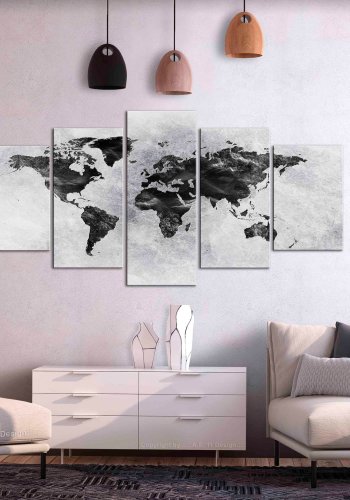 ARTGEIST verdenskort - Concrete World Wide - Flere st�rrelser