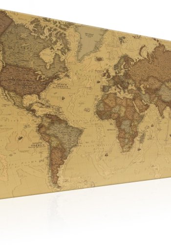 ARTGEIST Ancient World Map - Gammelt verdenskort multifarvet print - Flere st�rrelser