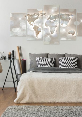 ARTGEIST verdenskort - Lux Mundi - Flere st�rrelser