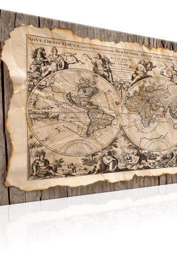 ARTGEIST Map of the Past - Historisk verdenskort m. latinsk tekst trykt p� l�rred - Flere st�rrelser