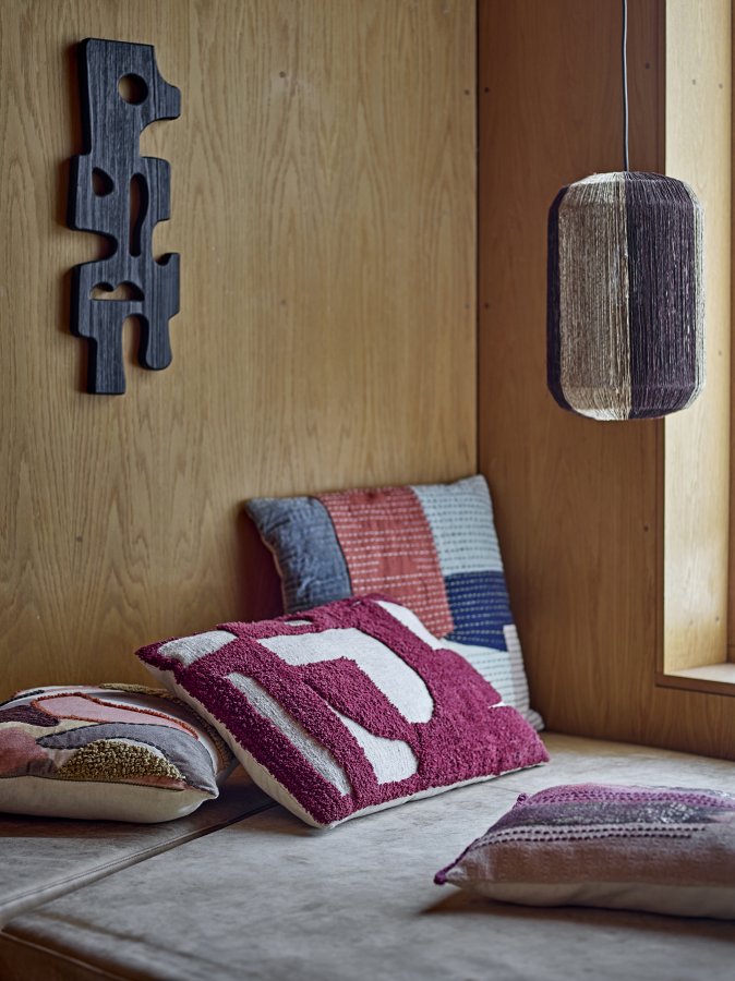 BLOOMINGVILLE Bri Kissen, Braun, Baumwolle (L50xB35 cm)