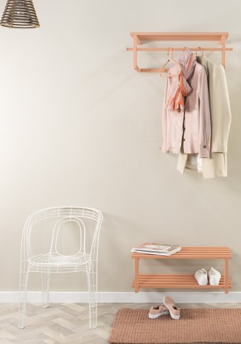 SPINDER DESIGN Rizzoli/Marco Color Edition skohylle, m. 2 hyller - leire terra stl (B:71)