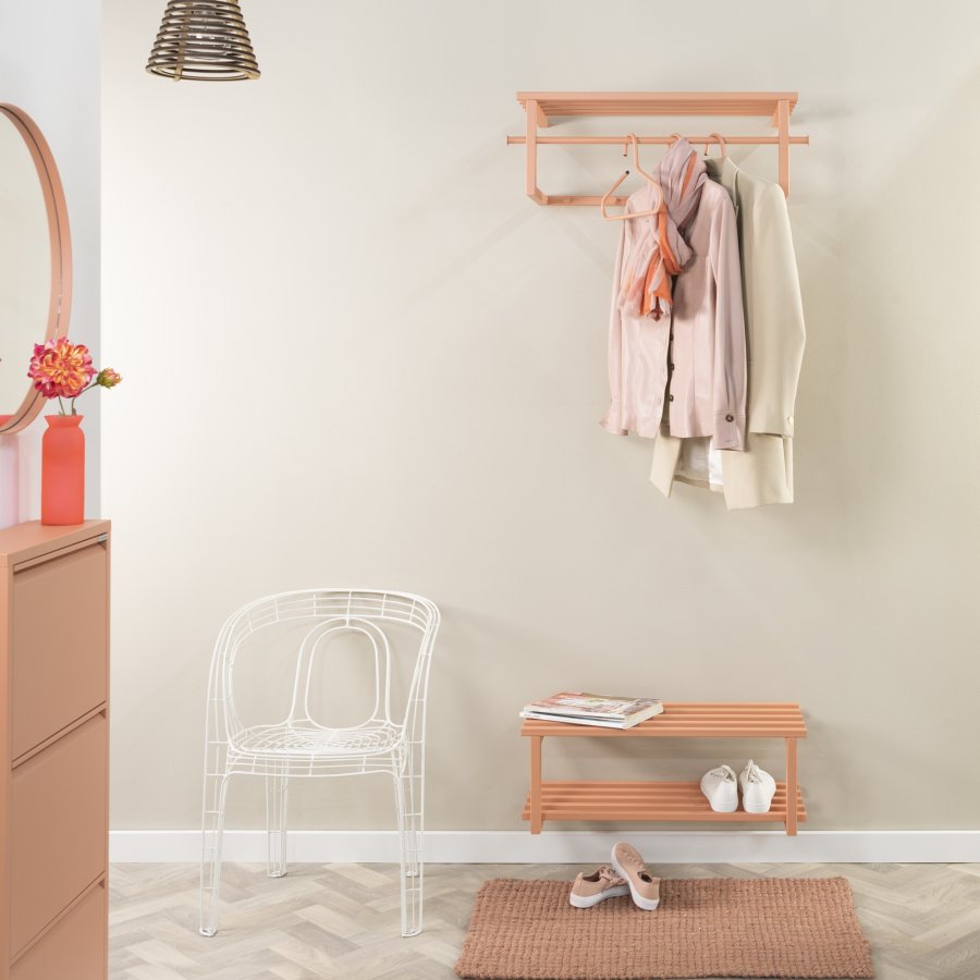 SPINDER DESIGN Rizzoli/Marco Color Edition skohylle, m. 2 hyller - leire terra stl (B:71)