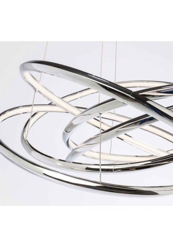 KARE DESIGN Saturn LED Krom Stor taklampe - slv aluminium