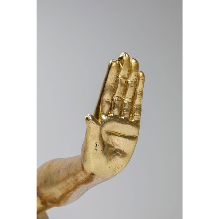 KARE DESIGN Athlete XL Gold Figur - Gold/Schwarz Polyresin/Marmor