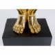 KARE DESIGN Athlete XL Gold Figur - Gold/Schwarz Polyresin/Marmor