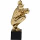 KARE DESIGN Athlete XL Gold Figur - Gold/Schwarz Polyresin/Marmor