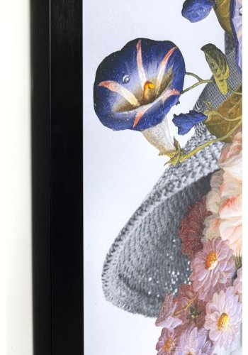 KARE DESIGN Flower Lady billede - multifarvet/klar kunstpapir/glas og polyresin, rektangulr 152x117