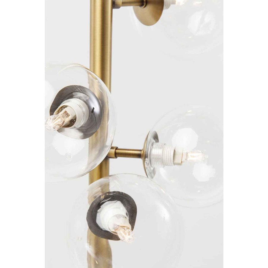 KARE DESIGN Bello Sette golvlampa - klar glas och m�ssings st�l