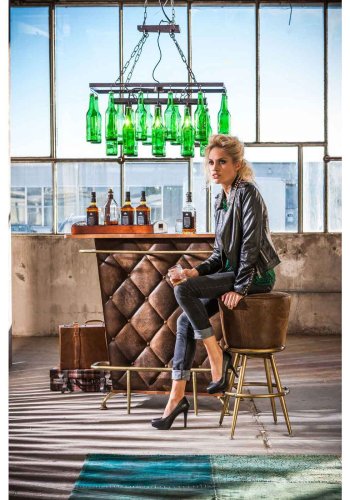 KARE DESIGN Lady Rock bardisk - brunt stof