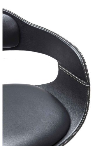 KARE DESIGN Costa barstol - svart läder PU, trä och metall