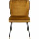 KARE DESIGN Irina spisebordsstol - brun velour og stl