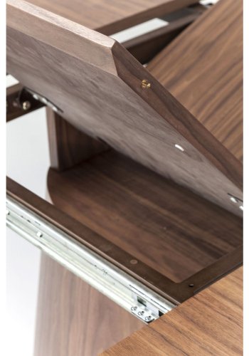 KARE DESIGN Extension Benvenuto ovalt spisebord - valnttfinish, med sommerfugltopp (200(50)x110)