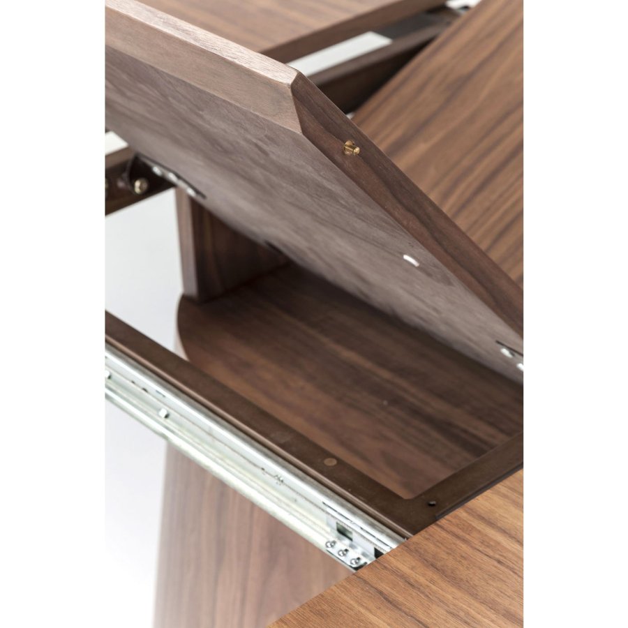 KARE DESIGN Extension Benvenuto ovalt spisebord - valnttfinish, med sommerfugltopp (200(50)x110)