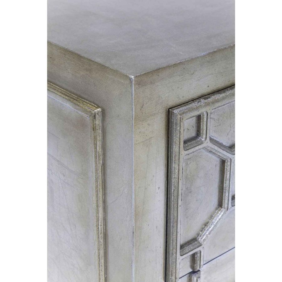 KARE DESIGN Alhambra nattbord - slv, m. 2 skuffer