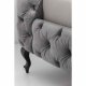 KARE DESIGN Desire velvet Silver Grey sengeramme - gr polyester/massiv bg (200x200)