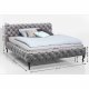 KARE DESIGN Desire velvet Silver Grey sengeramme - gr polyester/massiv bg (200x200)