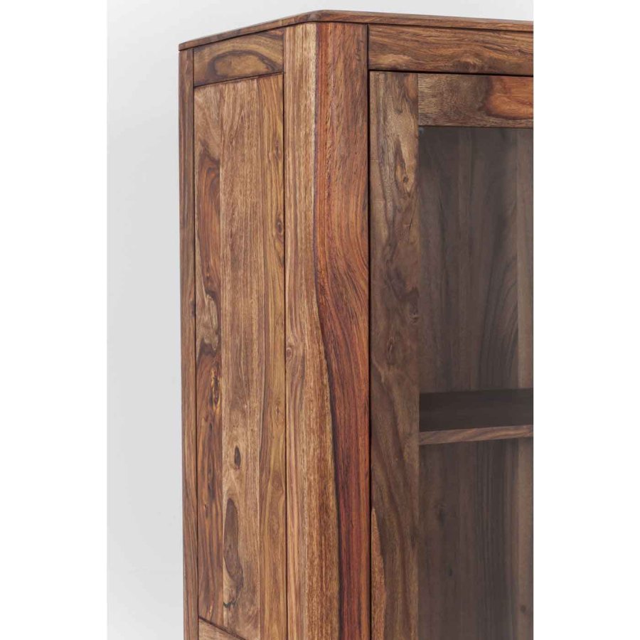 KARE DESIGN Brooklyn Nature Display vitrineskab - natur sheesham/palisander, m. 2 lger