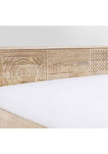 KARE DESIGN Puro sengeramme - natur mangotr (180x200)