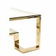 KARE DESIGN Gold Rush salongbord - glassplate og gullstl (120x120)