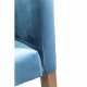 KARE DESIGN Mode Velvet Bluegreen spisebordsstol - petrol polyester/natur bg, m. armln
