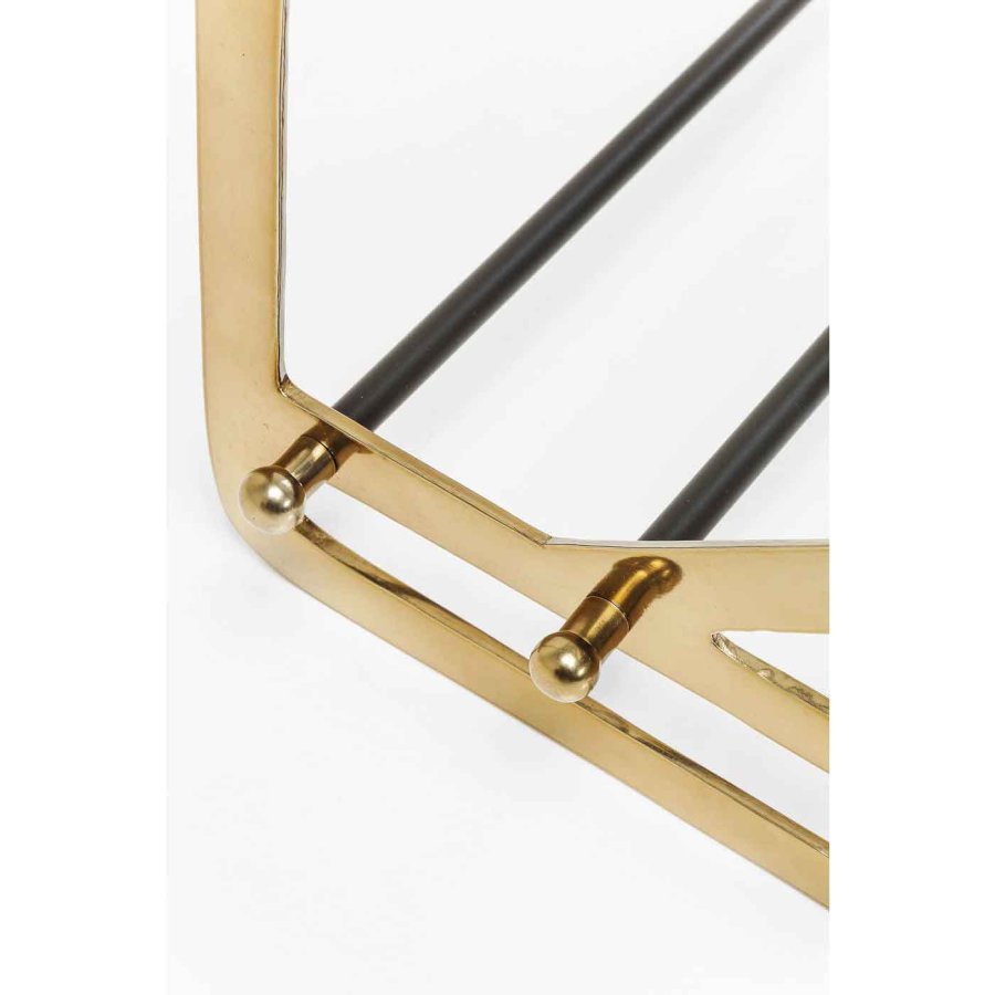 KARE DESIGN Walk-skostativ, Small - gull/svart aluminium/stl