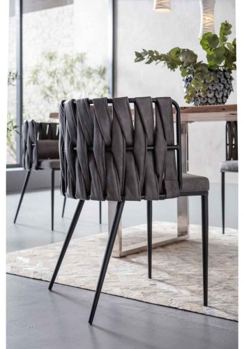 KARE DESIGN Esszimmerstuhl mit Armlehnen Cheerio inkl. Kissen 