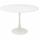 KARE DESIGN Schickeria spisebord, rund - hvid MDF og hvid stl (110)