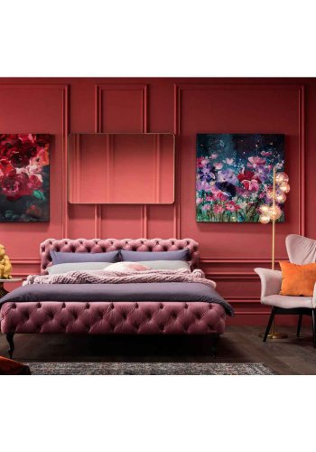 KARE DESIGN Curve vgspejl, rektangulr - spejlglas og messing stl (120x80)