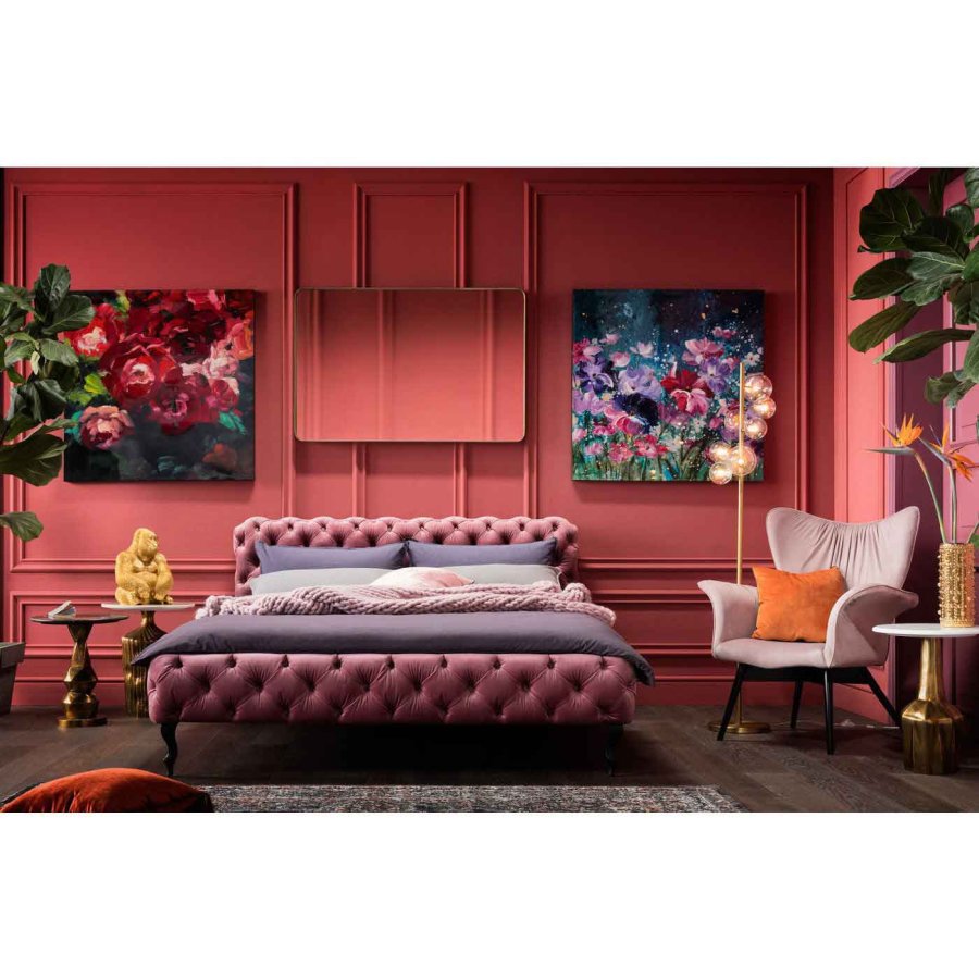 KARE DESIGN Curve vgspejl, rektangulr - spejlglas og messing stl (120x80)