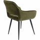 KARE DESIGN San Francisco spisebordsstol - mrkegrn polyester og stl, m. armln