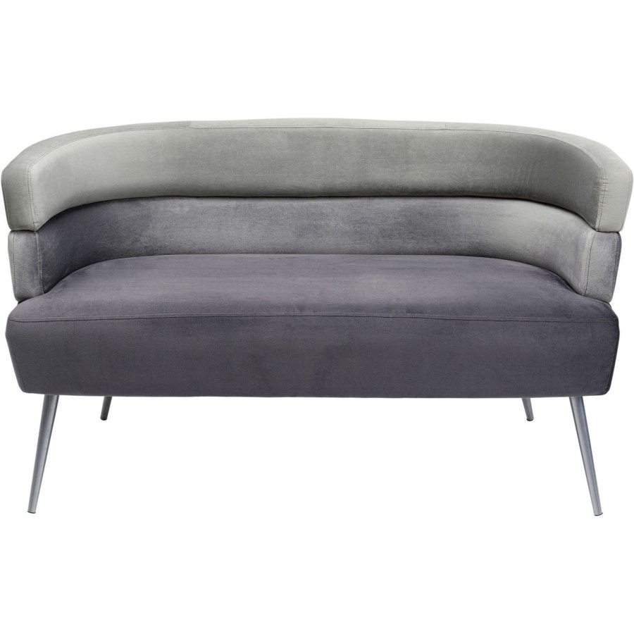 KARE DESIGN Sandwich sofa - gr/slv polyester/stl
