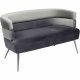 KARE DESIGN Sandwich sofa - gr/slv polyester/stl