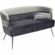 KARE DESIGN Sandwich sofa - gr/slv polyester/stl