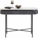 KARE DESIGN oval Glenn konsolbord, m. 2 skuffer - marmor, mangotr og stl (100x32)