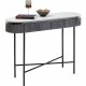 KARE DESIGN oval Glenn konsolbord, m. 2 skuffer - marmor, mangotr og stl (100x32)