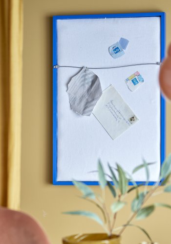 BLOOMINGVILLE Atle veggspeil, rektangulrt - speilglass og bl MDF (40x60)