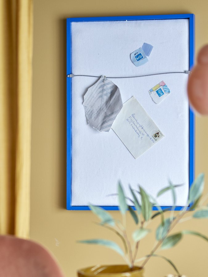 BLOOMINGVILLE Atle veggspeil, rektangulrt - speilglass og bl MDF (40x60)