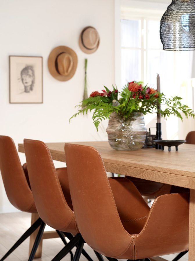 ROWICO Brooklyn spisebord - brstet eg m. udtrk (220x95)