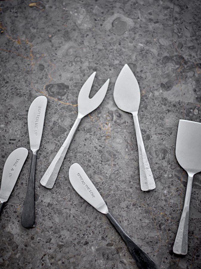 BLOOMINGVILLE Kinnie ostesett, slv, rustfritt stl