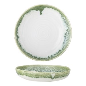 CREATIVE COLLECTION Prim serveringsfad, rund - grn stentj (25)