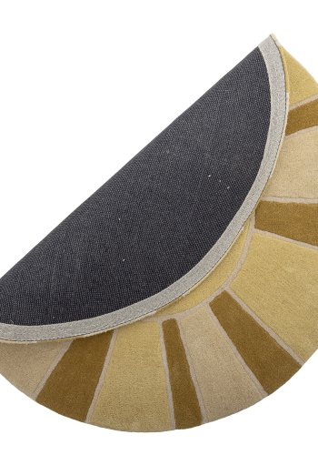 BLOOMINGVILLE MINI Sonnenteppich, Gelb, Wolle (D110 cm)