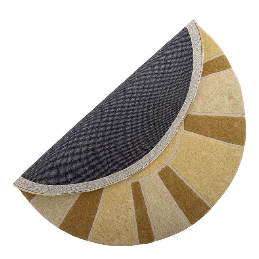 BLOOMINGVILLE MINI Sonnenteppich, Gelb, Wolle (D110 cm)