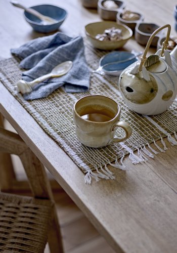 CREATIVE COLLECTION Wrenna Teekanne, Grau, Steingut