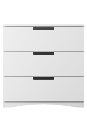 Classic barnbyr, med 3 ldor - vit laminat