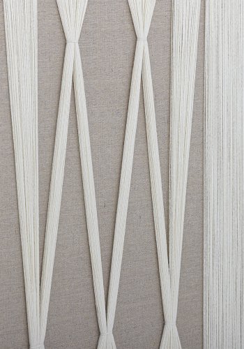 BLOOMINGVILLE Didder veggdekorasjon, firkantet - naturlig bomull (80x80)