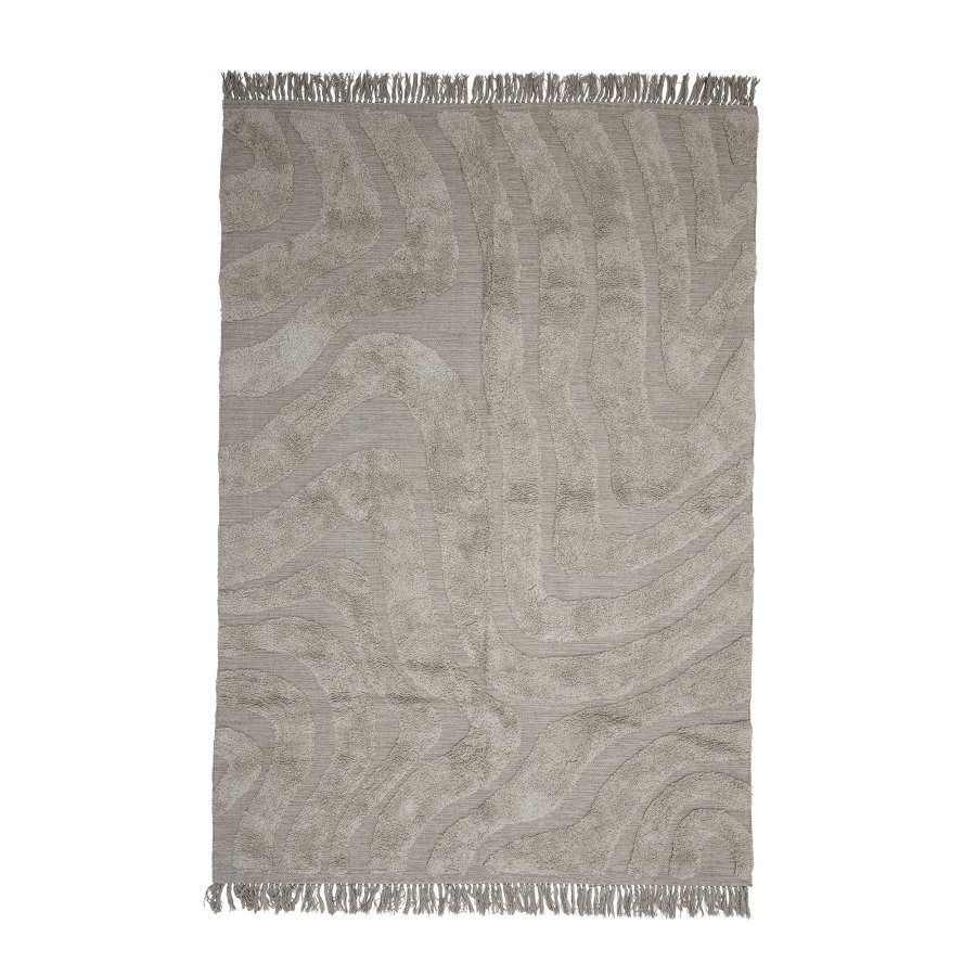 BLOOMINGVILLE Elaine teppe, rektangulrt - naturlig bomull (210x150)